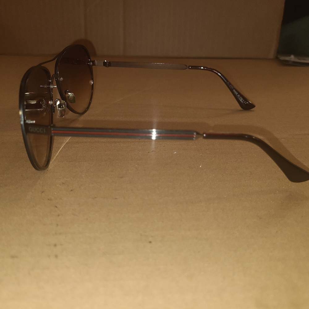 Gucci Brown Aviator Sunglasses - Picture 6 of 11